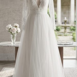 Vestido de novia de estilo linea A